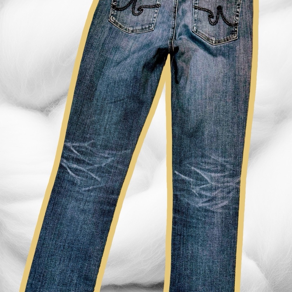 AG Adriano Goldschmied Medium Wash ‘Mari’ High-Rise Straight Leg Jeans Size 26R - Picture 11 of 16